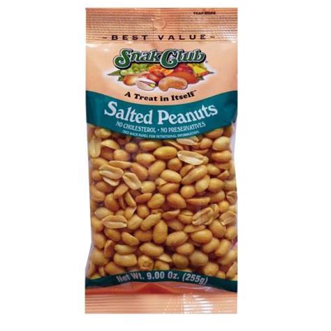 SNAK CLUB BOLSA GRANDE SALTED PEANUTS 6ct 7.5oz - Nuts & Seeds - Snacks - Texas Wholesale