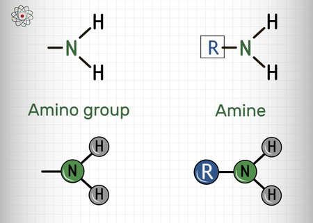 Vector of Amino group (primary, -NH2) - ID:171365369 - Royalty Free Image - Stocklib