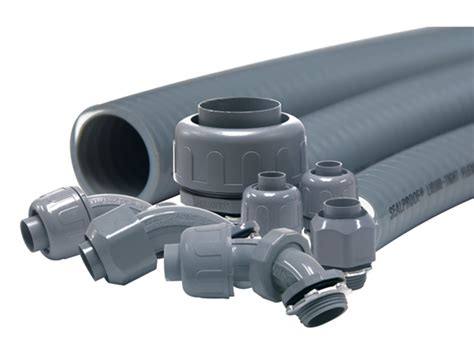 PVC Plastic Flexible Conduit And Fittings Non Metallic Liquid Tight ...