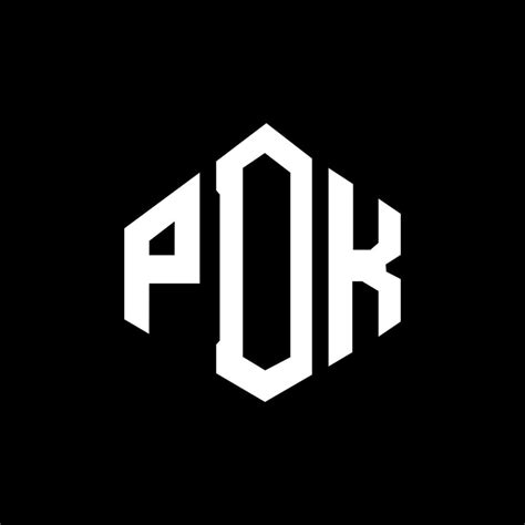 diseño de logotipo de letra pdk con forma de polígono. pdk polígono y diseño de logotipo en ...