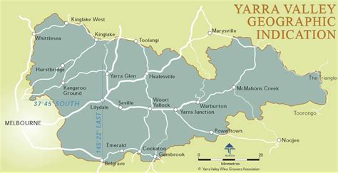 Yarra Valley Wineries Map - Winery Restaurants Maps