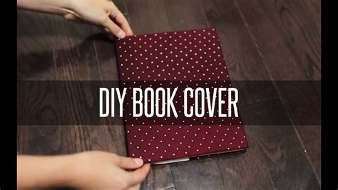 DIY SLIP ON BOOK COVER - YouTube