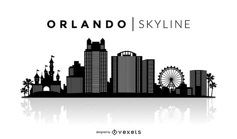 Orlando Silhouette Skyline Vector Download