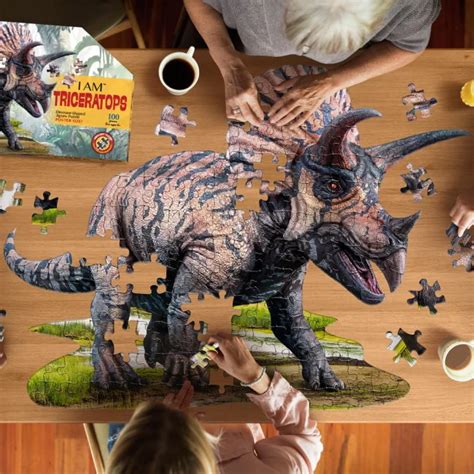 Triceratops Dinosaur Shaped Puzzle - ToysToys At Foys