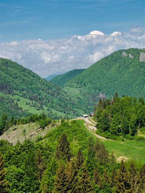 Aerial View of Scenic Valley in Mountains · Free Stock Photo