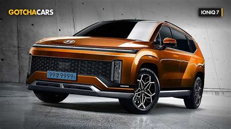 Hyundai Ioniq 7 Rendering Pictures A Restrained Looking Electric SUV