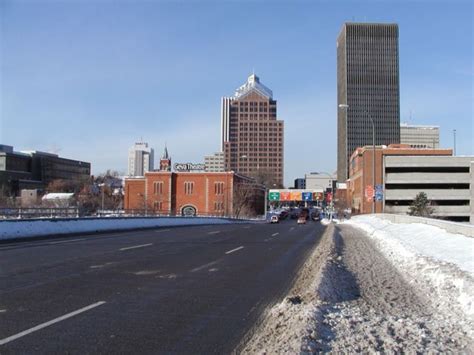 Rochester NY Skyline S Clinton Ave Looking N DigitalSter.Com January 28th 2003 Rochester NY ...