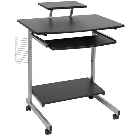 Best Choice Products Portable Computer Desk Cart Laptop Table Study ...