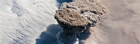 Photo: Towering Cloud of Volcanic Ash and Smoke Visible From Space