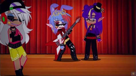 ~Names of characters from left to right~ -DJ Music Man -Glamrock Bonnie ...