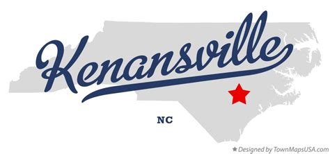 Map of Kenansville, NC, North Carolina