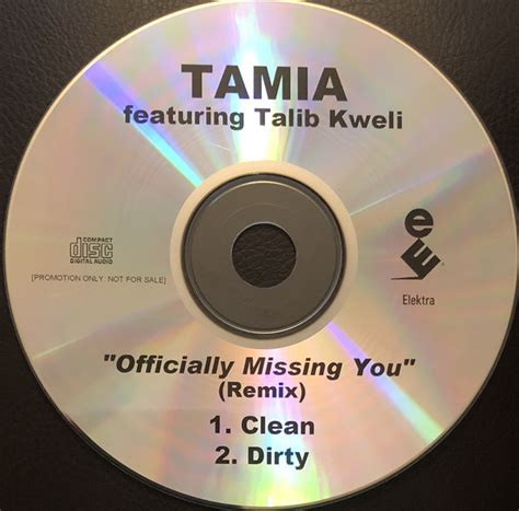 Tamia Featuring Talib Kweli - Officially Missing You (Remix) (2003, CDr ...