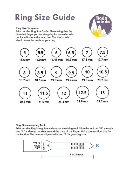 How To Measure Ring Size At Home Printable