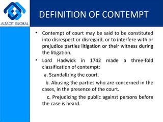 Contempt of court | PPT