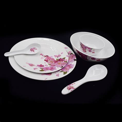 Floral Melamine Plates And Bowls – Gwmelamine