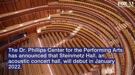 Steinmetz Hall opening at Dr. Phillips Center for the Performing Arts ...