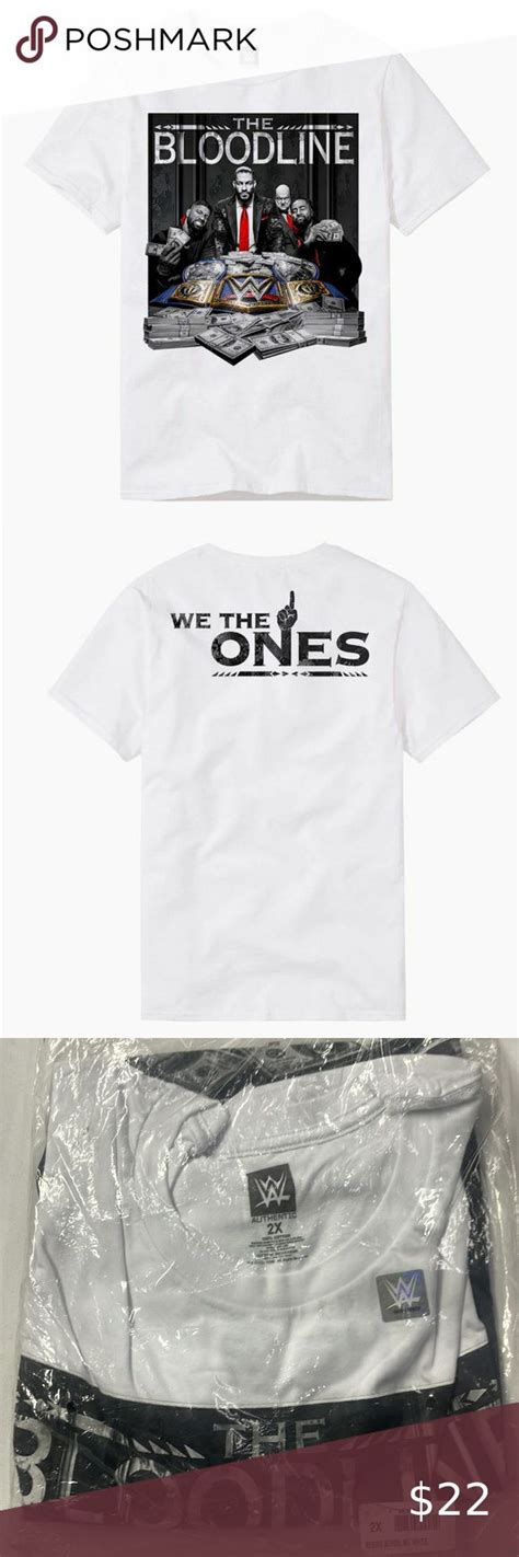 WWE The Bloodline "We The Ones" White Authentic T-Shirt in White Size ...