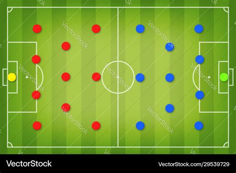 Football tactic board magnetic board Royalty Free Vector