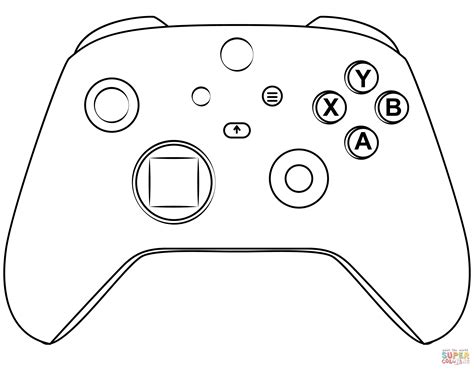 xbox controller coloring page free printable coloring pages - get your art on with these xbox ...