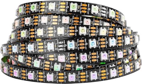 BTF-LIGHTING WS2812B ECO RGB A W 5050SMD Il A 16.4FT F B PCB Full C LED P S D C IP30 Non-Wf DIY ...