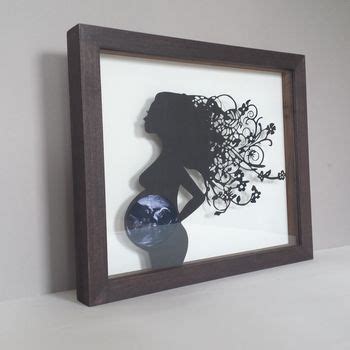 Baby Scan Keepsake Papercut Frame By The Crafty Calf