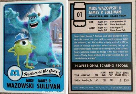 For The Latest Pixar News: Monsters University Scare Cards - The Complete Guide | Monster ...