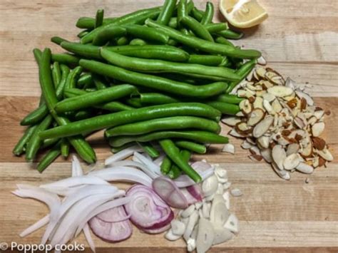 String Beans and Sliced Almonds from your Skillet - Poppop Cooks