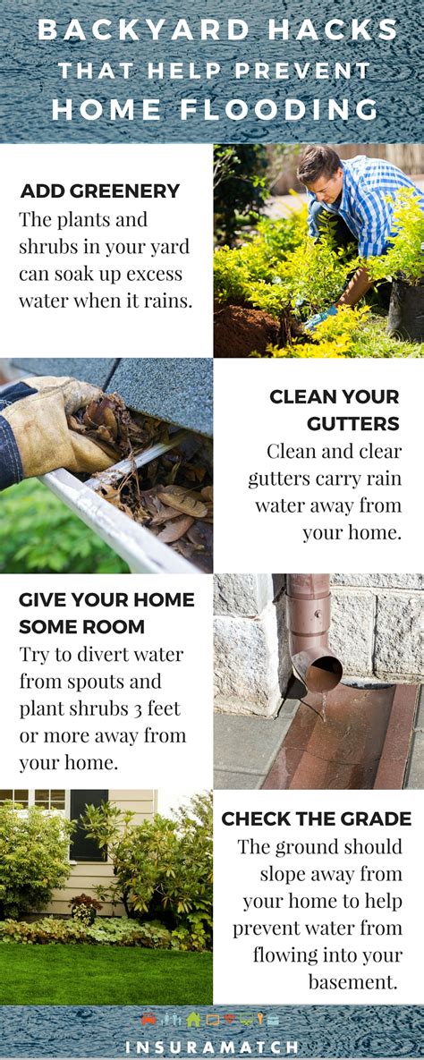 Backyard Hacks That Help Prevent Flooding [Infographic] | InsuraMatch