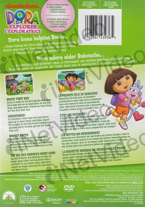 Dora The Explorer: Dora Loves Boots (Bilingual) on DVD Movie