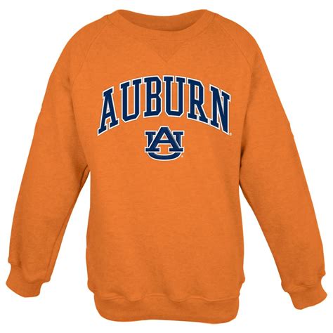 Auburn Tigers NCAA Embroidered Crew Sweatshirt - Orange | eBay