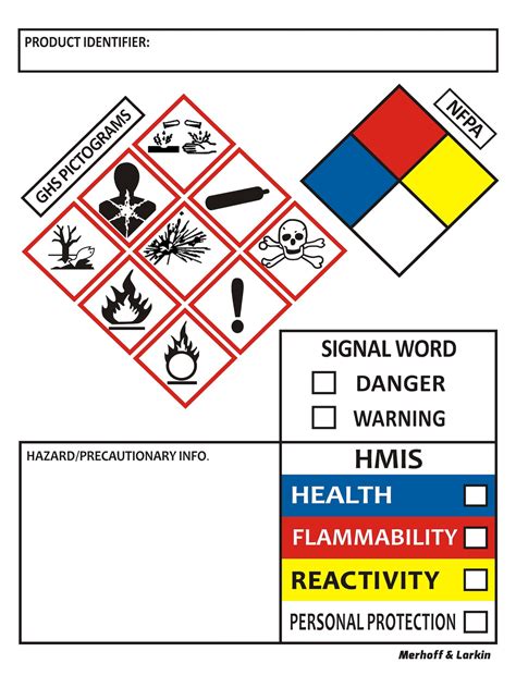 SDS OSHA Labels for Chemical Safety Data 4 x 3 Inches | Roll of 250 MSDS Stickers with GHS ...