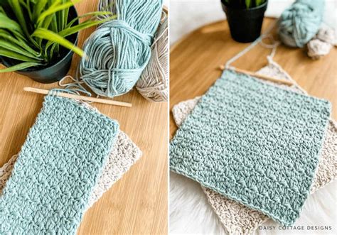 How to Crochet a Dishcloth 2022 - Daisy Cottage Designs