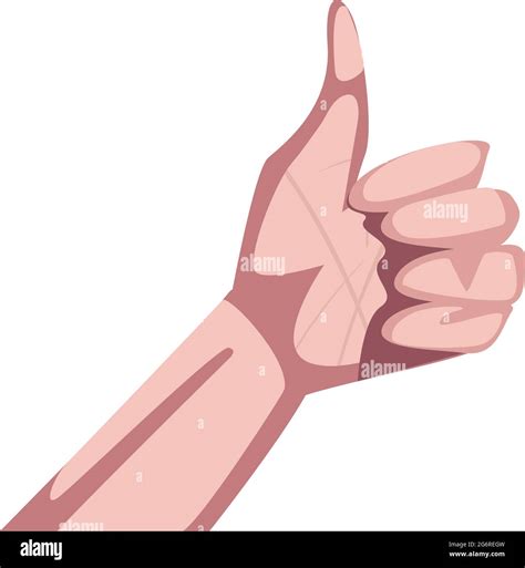 left hand with thumb up Stock Vector Image & Art - Alamy