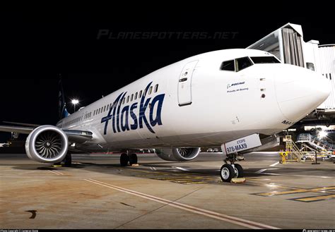 N978AK Alaska Airlines Boeing 737-9 MAX Photo by Cameron Stone | ID ...