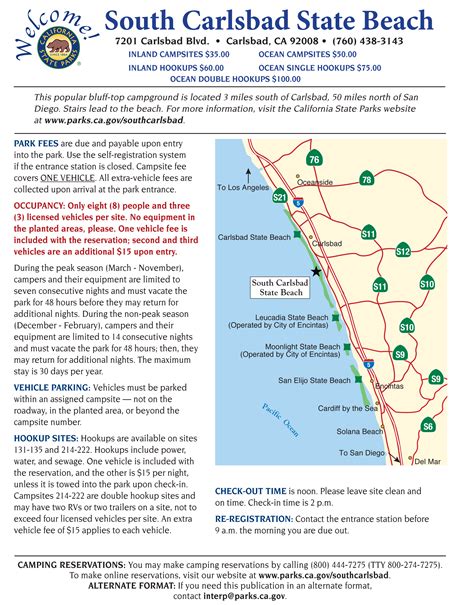 South Carlsbad State Park Campground Map-1 - The Camp Site - Your ...