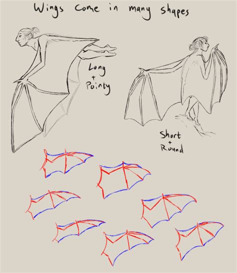 Tired Of Bad Fantasy Wing Design on Tumblr: Bat Wing Shapes