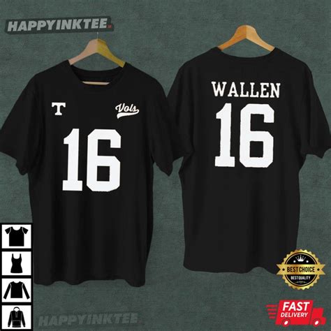 Morgan Wallen Tennessee Vols Baseball Jersey Custom Name T-shirt