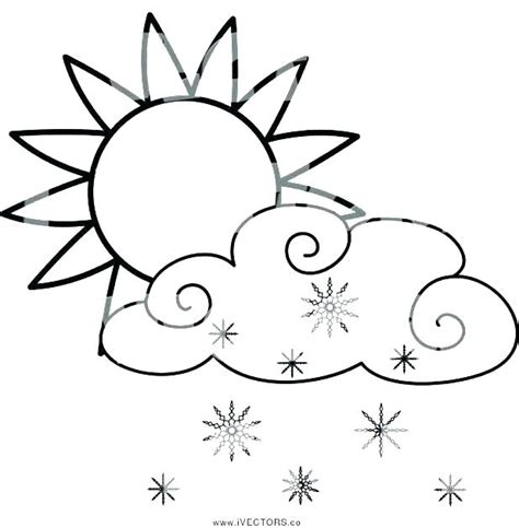 Sun And Clouds Coloring Pages at GetColorings.com | Free printable ...