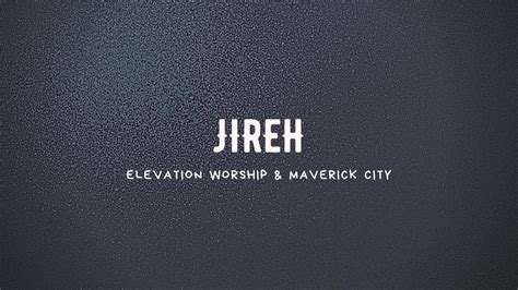 Jireh - Elevation Worship and Maverick City Karaoke (Instrumental and ...