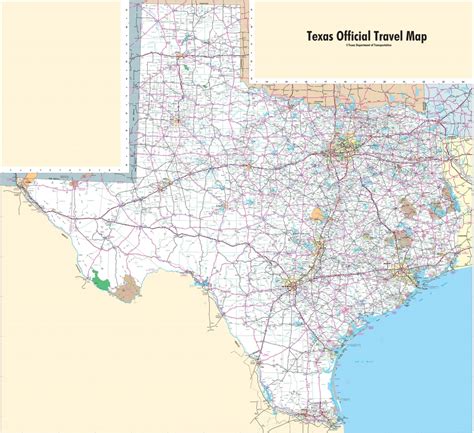 Official Texas Highway Map | Printable Maps