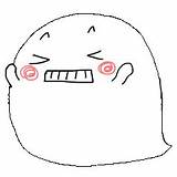 吹き出し子バケの連絡  LINE スタンプ STORE sketch template