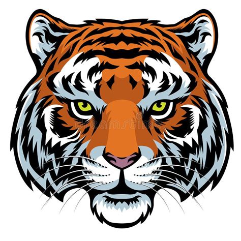 Tiger head mascot stock vector. Illustration of sport - 36104998