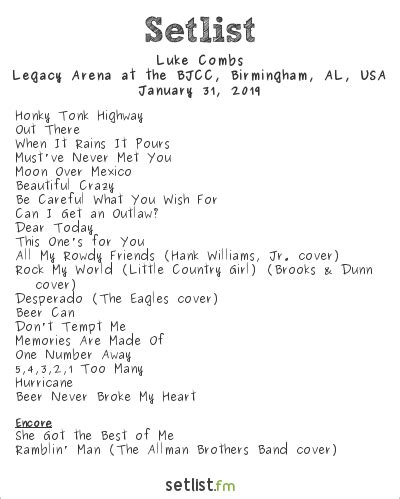 Luke Combs "Beer Never Broke My Heart" Tour Highlights | setlist.fm