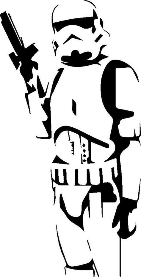 Storm Trooper SVG - Etsy | Star wars silhouette, Star wars stencil, Star wars decal