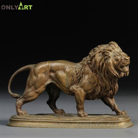 African Wild Lion Figurine Bronze Lion Statue for Home Decor OAL-15 ...