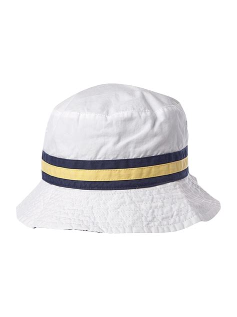 Polo ralph lauren Reversible Bucket Hat in White for Men | Lyst