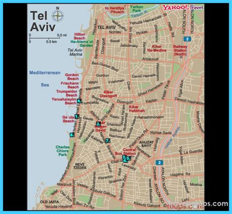 Map of Tel Aviv | Tel aviv, Map, Old jaffa