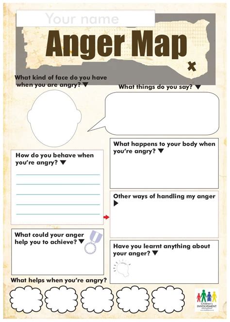 Printable Anger Triggers Worksheet