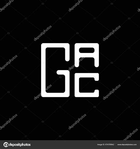 Gac Letter Logo Vector Design Gac Simple Modern Logo Gac Stock Vector ...