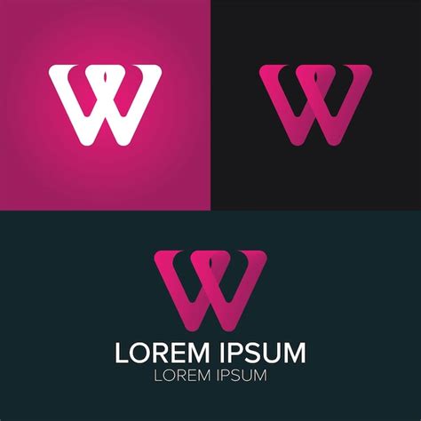 Premium Vector | Business logo design w letter monogram corporate logo design template